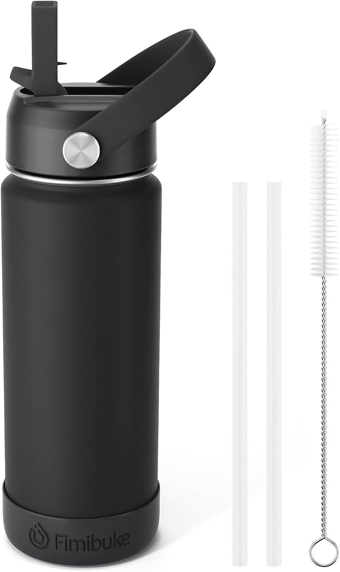 Fimibuke Kids Insulated Water Bottle, 18oz BPA FREE 18/8 Stainless Steel Kids by Fimibuke