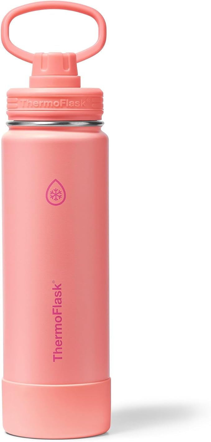 ThermoFlask 24 oz Double Wall Vacuum Insulated Stainless Steel Water Bottle by ThermoFlask