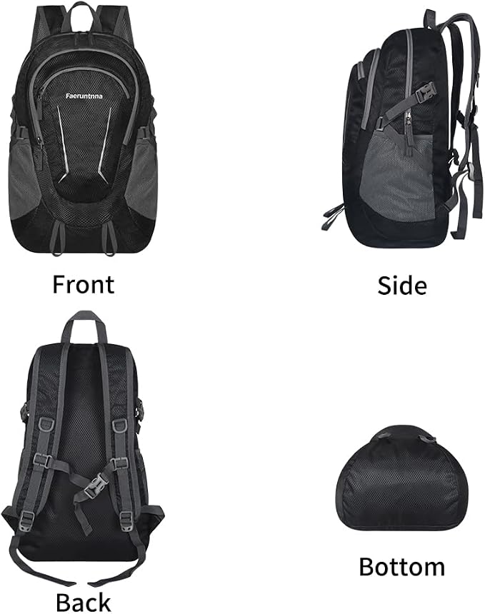 30L Large capacity Lightweight Packable Foldable Backpack，women and men Hiking - Image 5