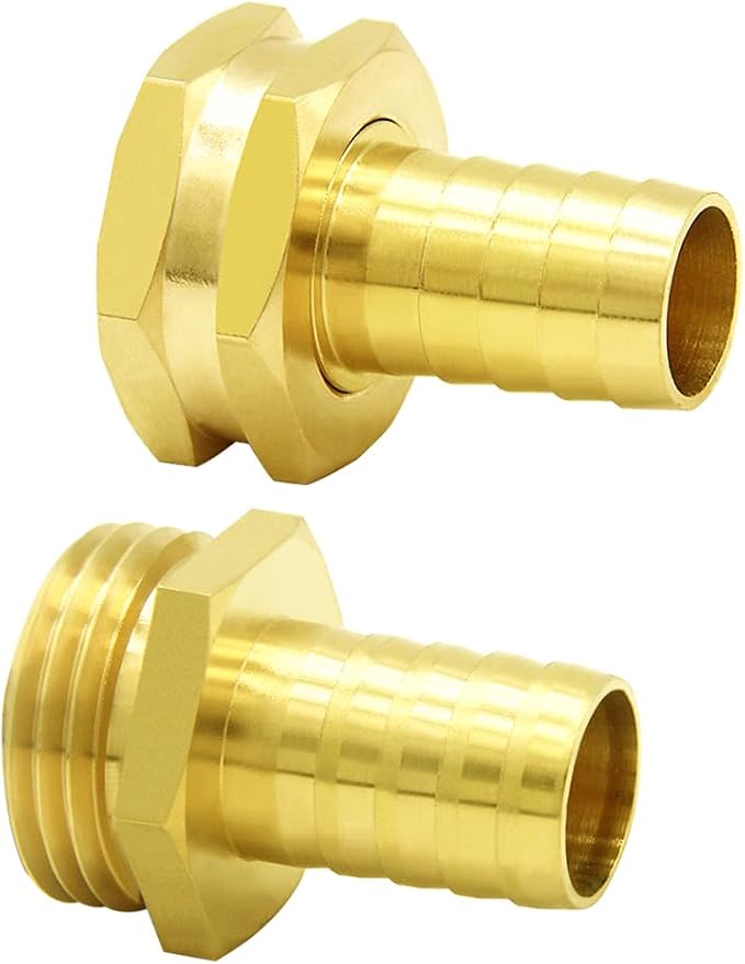 Hooshing 3/4" Garden Hose Repair Kit Solid Brass Water Hose Mender Male and - Image 6