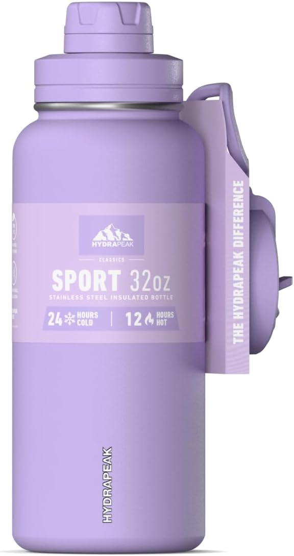 Hydrapeak 32oz Sport Insulated Water Bottle by HYDRAPEAK