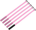 MECCANIXITY 5Pcs Reusable Battery Tie Down Straps, 0.8x20" Pink Nylon by MECCANIXITY