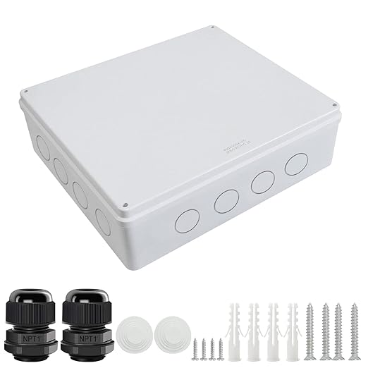 LeMotech Junction Box, Electrical Box IP65 Water Resistant Dustproof ABS by LeMotech