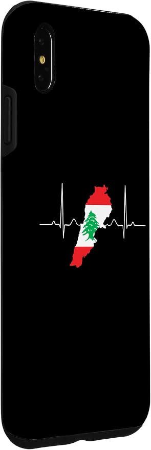 Lebanon Heart Lebanese Heartbeat Vintage Lebanon Map Case - Image 3