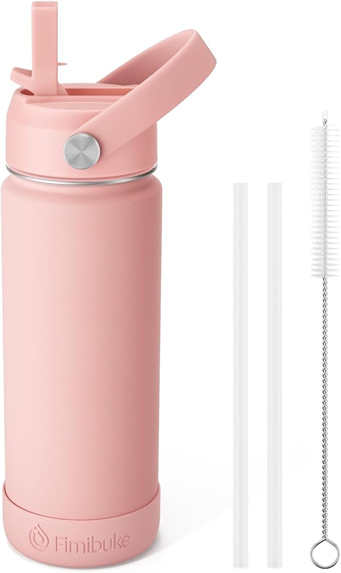 Fimibuke Kids Insulated Water Bottle, 18oz BPA FREE 18/8 Stainless Steel Kids by Fimibuke