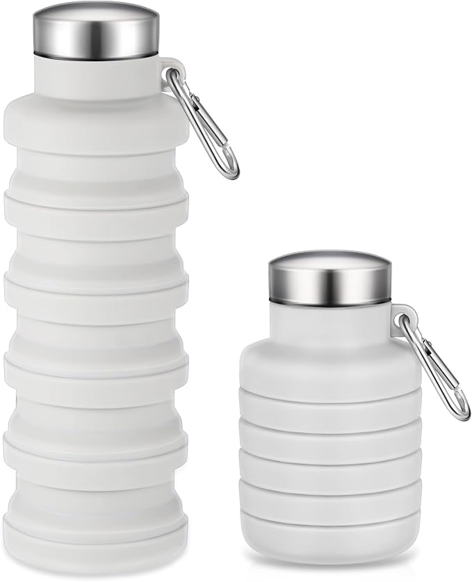 Baderke Collapsible Water Bottles 17oz Travel Sports Portable Water Bottle by Baderke