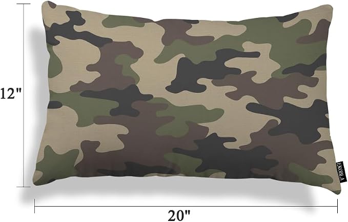 EKOBLA Decorative Pillow Cushion Covers Camouflage Pattern Military Combat - Image 5