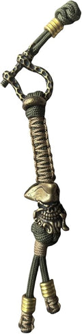 Handmade Lanyards with Brass Beads – Paracord 550 Survival Gear Leash by Unknown