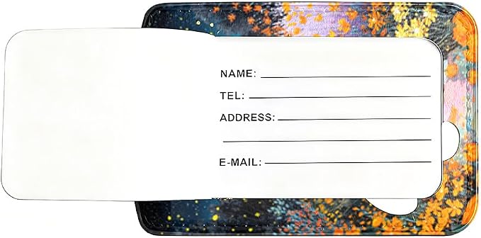 2Pcs Black Cat Pumpkin Luggage Tags, 2.83x4.53 Halloween Suitcase ID Labels - Image 7