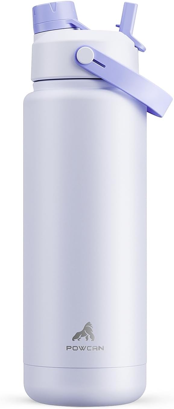 POWCAN 32 oz Insulated Water Bottle by POWCAN