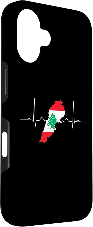 Lebanon Heart Lebanese Heartbeat Vintage Lebanon Map Case - Image 3