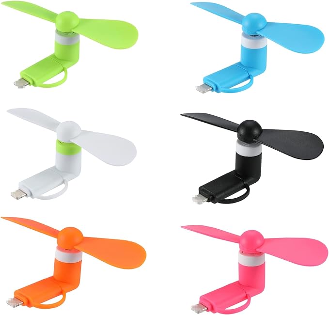 Mini Cell Phone Fan 2-in-1 Fan Compatible by DNTESR
