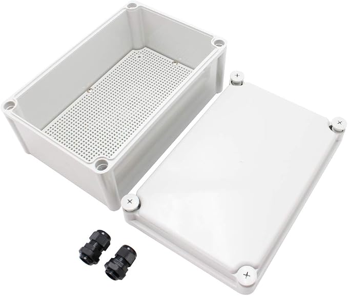 MAKERELE Grey Outdoor Electrical Box Weatherproof 11.02”7.48”5.12” Plastic - Image 4