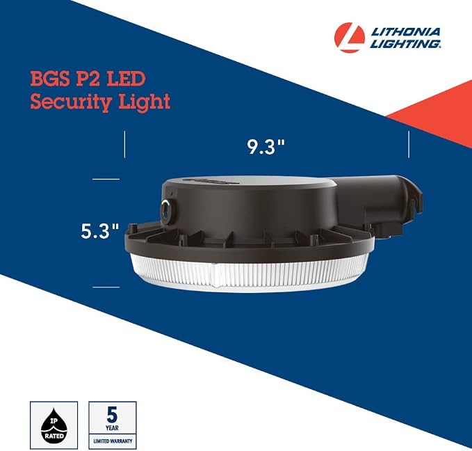 Lithonia Lighting BarnGuard LED Barn Light, Dusk to Dawn Outdoor Lighting - Image 4