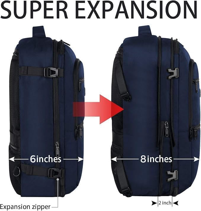 Vancropak Carry On Backpack, Expandable Large Travel Backpack - Image 3