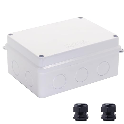 Junction Box Dustproof Waterproof IP65 ABS Plastic Electrical Boxes, Indoor & by LuSumtly