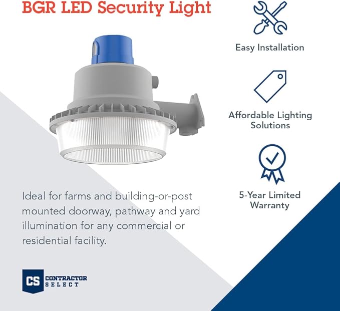 Lithonia Lighting BarnGuard LED Barn Light, Dusk to Dawn Outdoor Lighting - Image 2