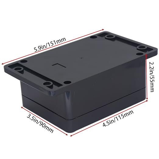 Watertight Junction Box, IP67 Waterproof Project Box Durable ABS Plastic - Image 2