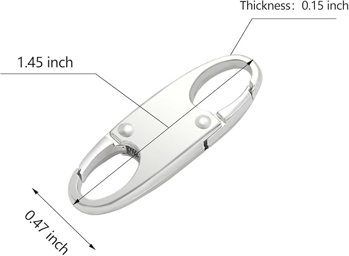 Small Carabiner Clip, Zipper Clip, Small Carabiner, Mini Carabiner, Zipper Pull - Image 4