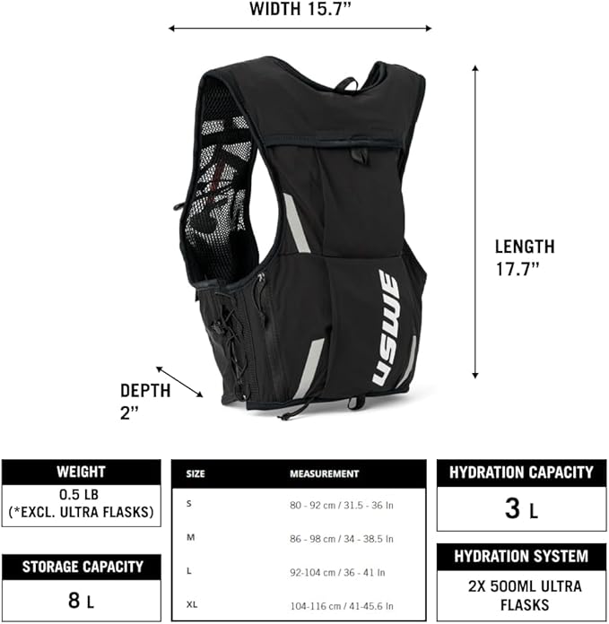 USWE Pace - Running Vest Hydration Pack - Image 2