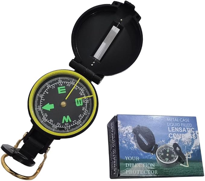 Compass, Hiking Backpacking Compass, Orienteering Camping Navigation by nanaxagly