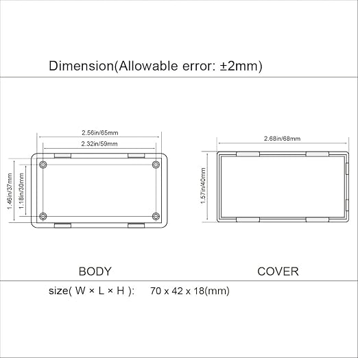 LeMotech Project Box 10 Pieces ABS Plastic Electrical Project Case Small - Image 7