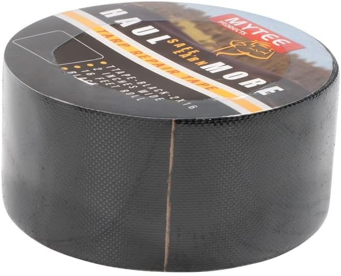 Mytee Products 8.8 oz Waterproof Black Vinyl Tarp Repair Tape 2 Inch x 16 FT - Image 6