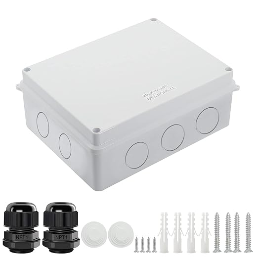 LeMotech Junction Box, Electrical Box IP65 Water Resistant Dustproof ABS by LeMotech