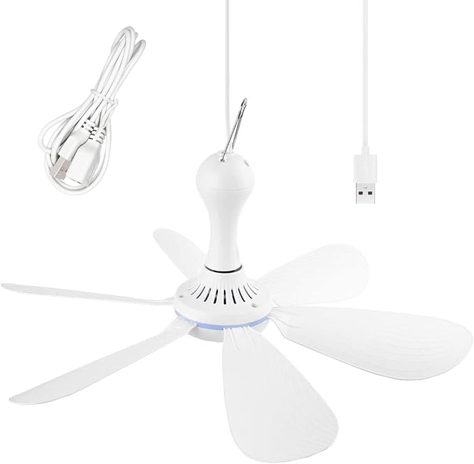Silent USB Powered Ceiling Canopy Fan by SCOOYEEES