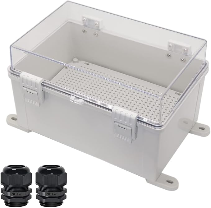 Zulkit Junction Box ABS Plastic Dustproof Waterproof IP65 Electrical Boxes by Zulkit