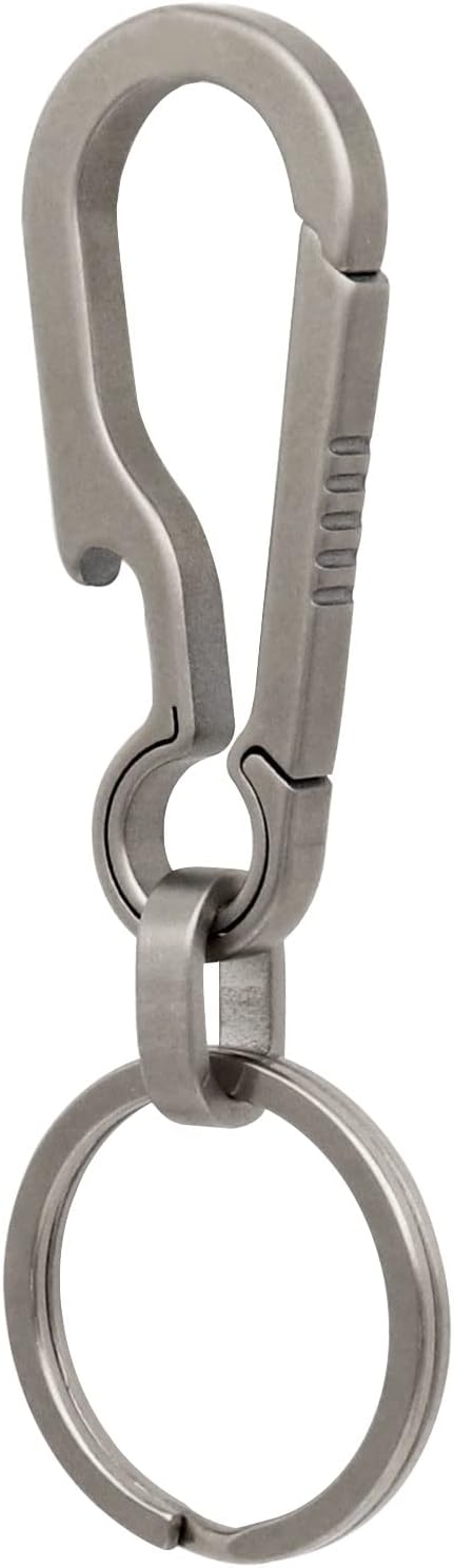 PJYTAC Key Chain Clip Titanium Carabiner Keychain Quick Release Carabiner by PJYTAC