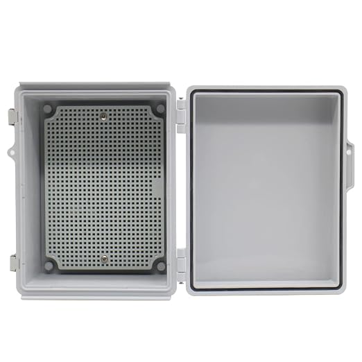 Electrical Junction Box with Mounting Plate, Hinged Cover Stainless Steel - Image 7