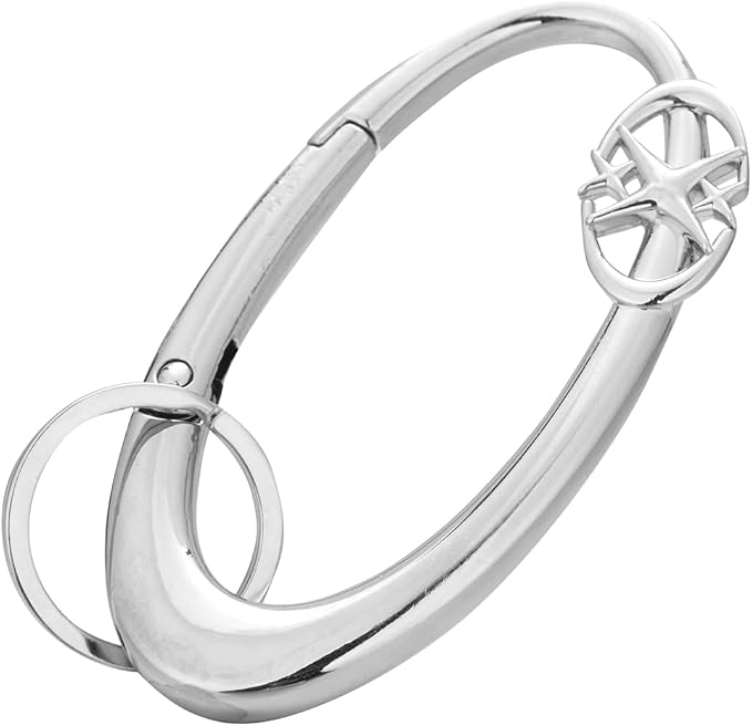 Y2K Cute Star Carabiner Keychain Cool Belt Loop Clip Starlight Heavy Duty - Image 2