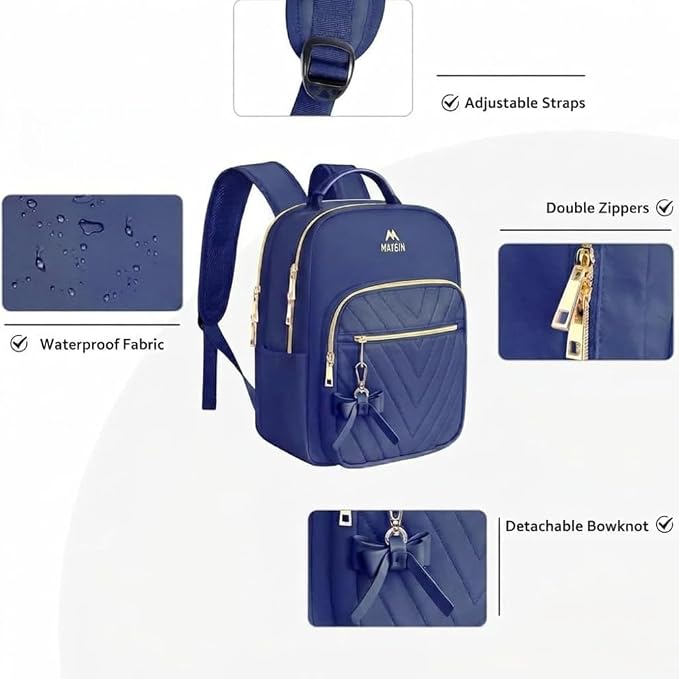 MATEIN Small Backpack Purse for Women, Cute Lightweight Mini Daypack, Fashion - Image 3