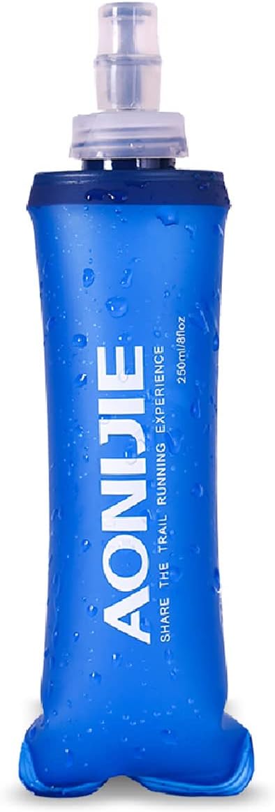 Azarxis TPU Soft Flask Collapsible Water Bottles BPA-Free 250ml 350ml 500ml by DesignedforOutdoorSports