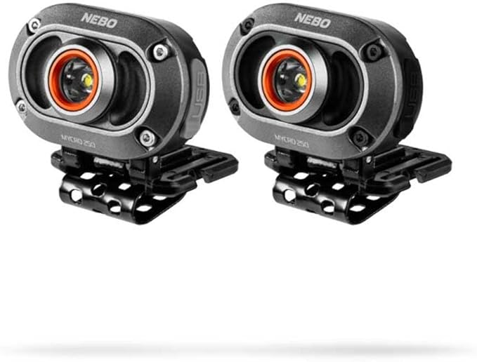 NEBO MYCRO 250 Rechargeable Headlamp | 250 Lumens, 3 Light Modes, Water by NEBO