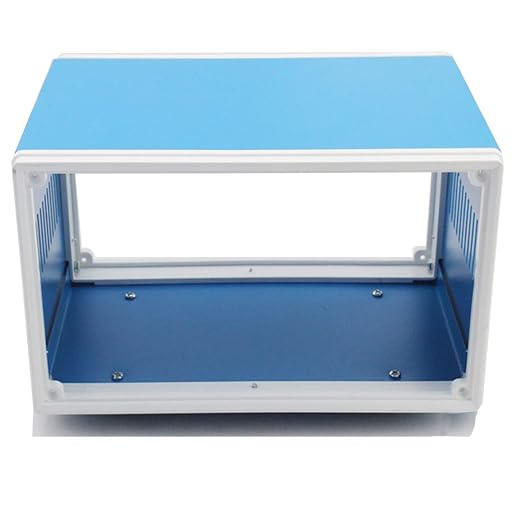Zulkit Electronic Enclosures Blue Metal Enclosure Project Case DIY Box Junction - Image 8