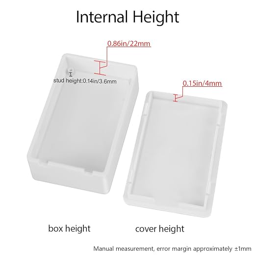 LeMotech Project Box 5 Pieces ABS Plastic Electrical Project Case Small - Image 4