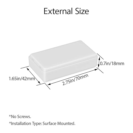 LeMotech Project Box 5 Pieces ABS Plastic Electrical Project Case Small - Image 3