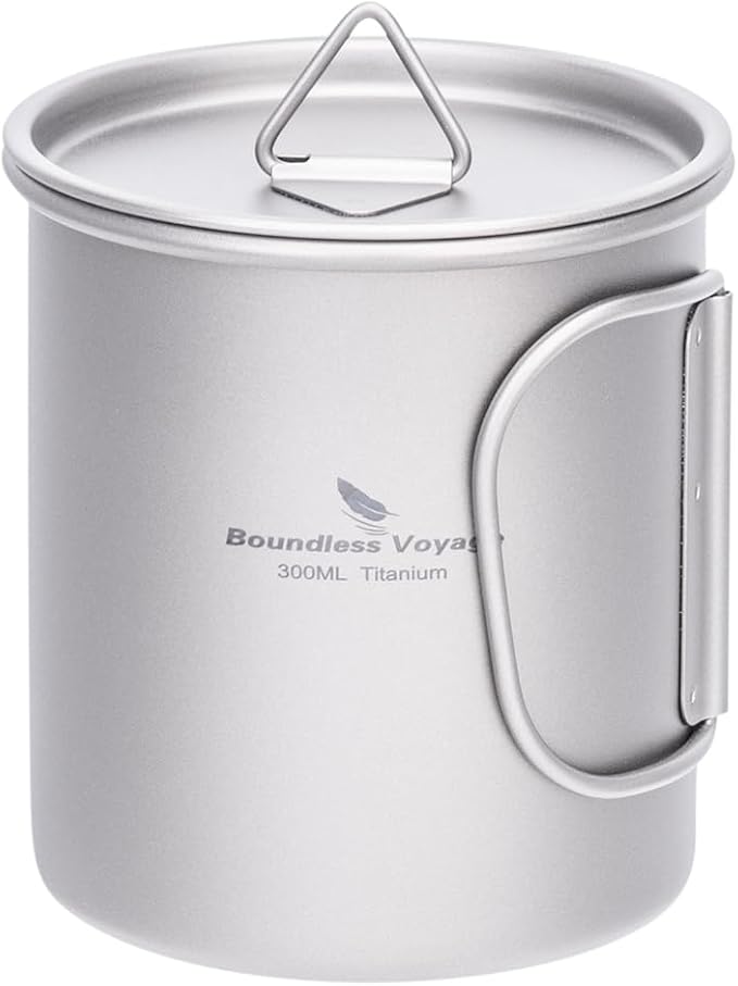 Boundless Voyage Titanium Camping Mug by BoundlessVoyage
