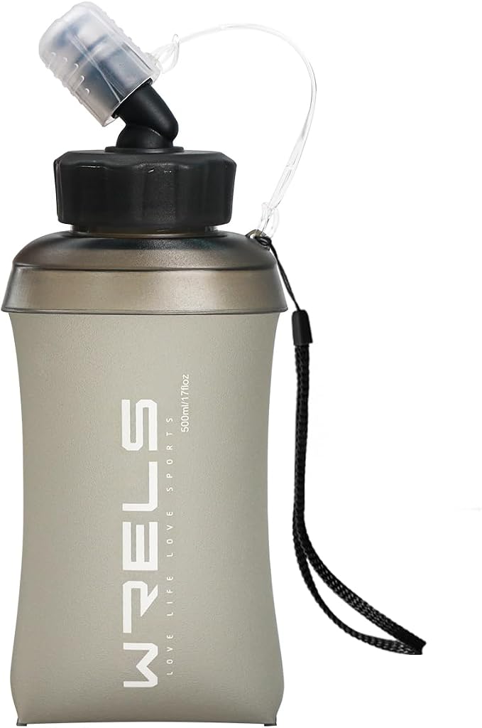 WRELS 350ml/500ml TPU Soft Water Bottles BPA Free Collapsible Soft Flask by WRELS