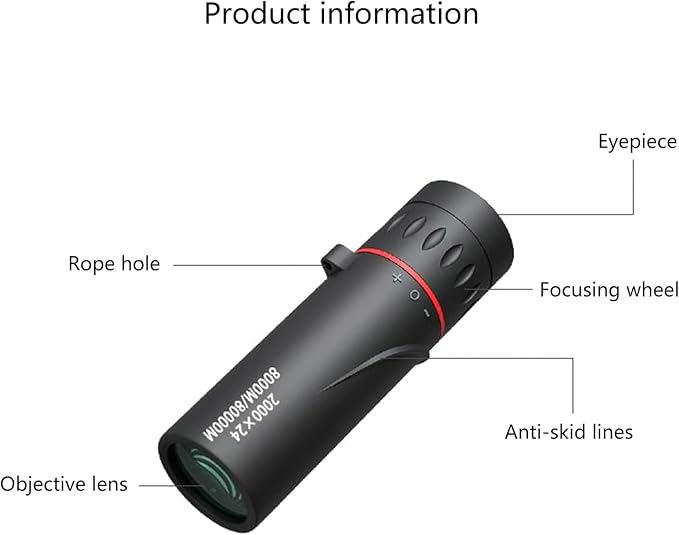 Binoculars, 2000x24 High Definition Monocular, Lightweight Monoculars - Image 6