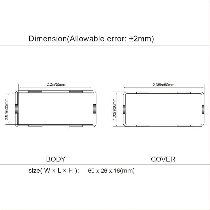 LeMotech Project Box 10 Pieces ABS Plastic Electrical Project Case Small - Image 7