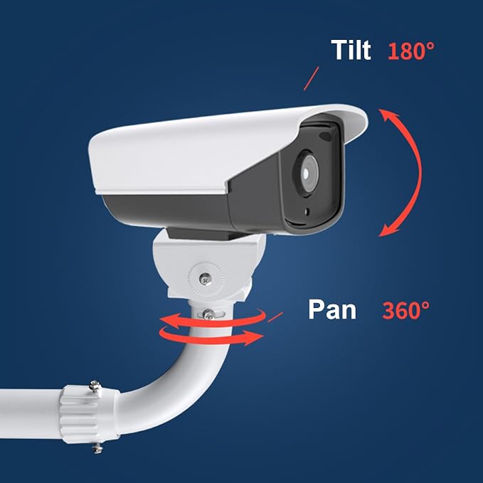 WiTi CCTV Security Camera Mount Bracket, 40CM-60CM Adjustable Wall and Ceiling - Image 5