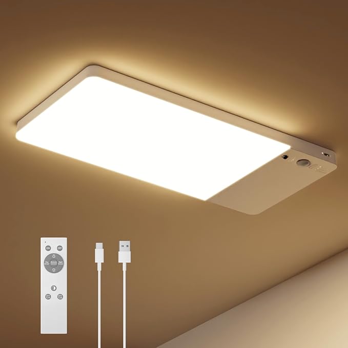 FULEN Rechargeable Motion Sensor Ceiling Light Upgraded, Closet Light by Cost-effectiveChoice