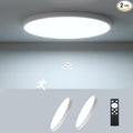 2 Pack ZSYUBO 12 Inch Motion Sensor Ceiling Light Wired, 24w Flush Mount Light by Unknown