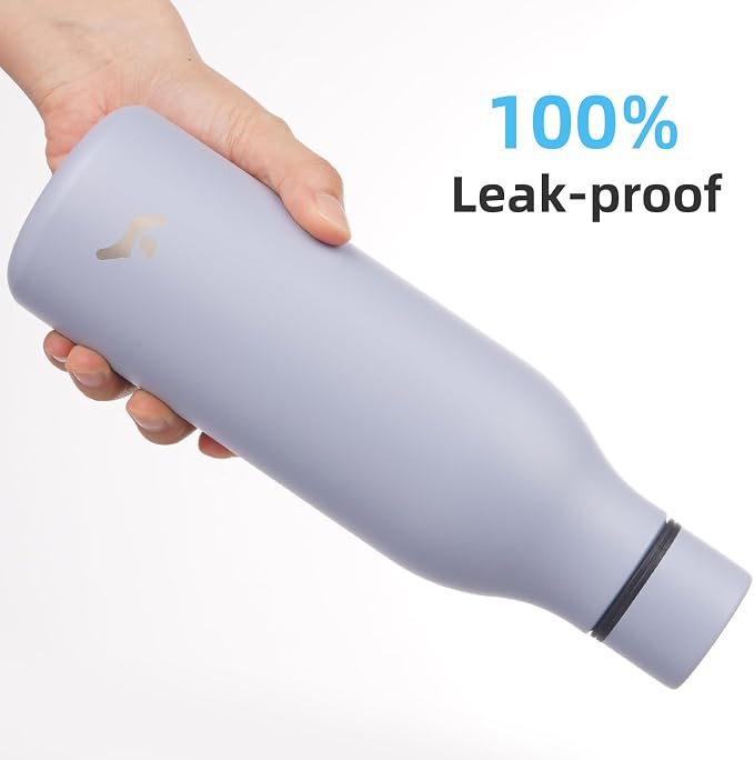 Insulated Water Bottle with Strap, 18 oz Double Wall Stainless Steel Vacuum - Image 5