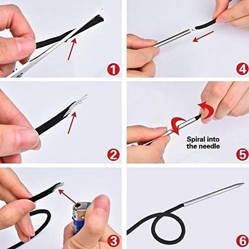 2pcs 550 Paracord Fids Lacing Stitching Weaving Needles Stainless Steel Camping - Image 5