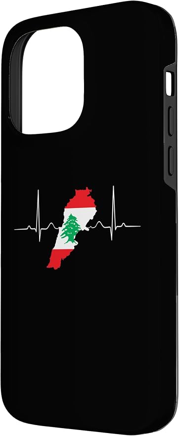 Lebanon Heart Lebanese Heartbeat Vintage Lebanon Map Case - Image 2