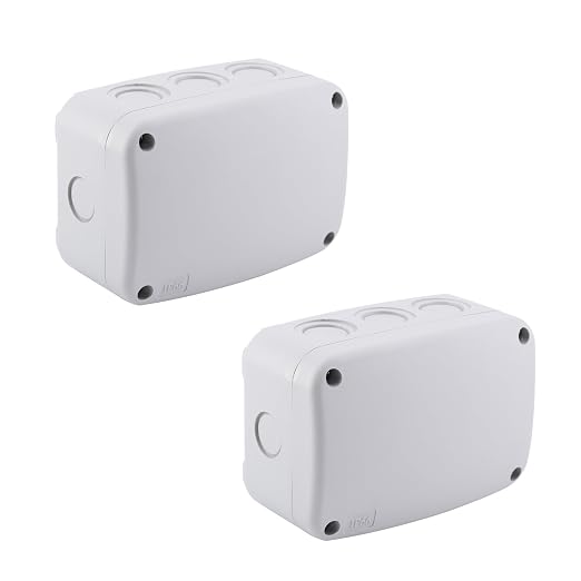 SuperInk White Outdoor Junction Box IP66 Waterproof Electrical Enclosure by SuperInk